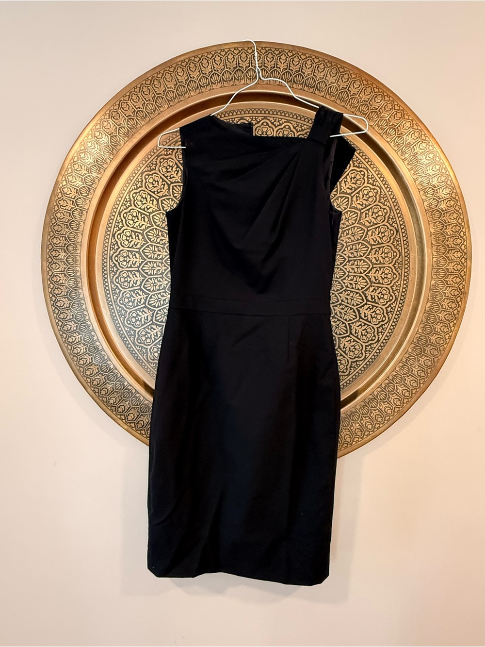 Banana Republic Black Asymmetrical One-Shoulder Dress